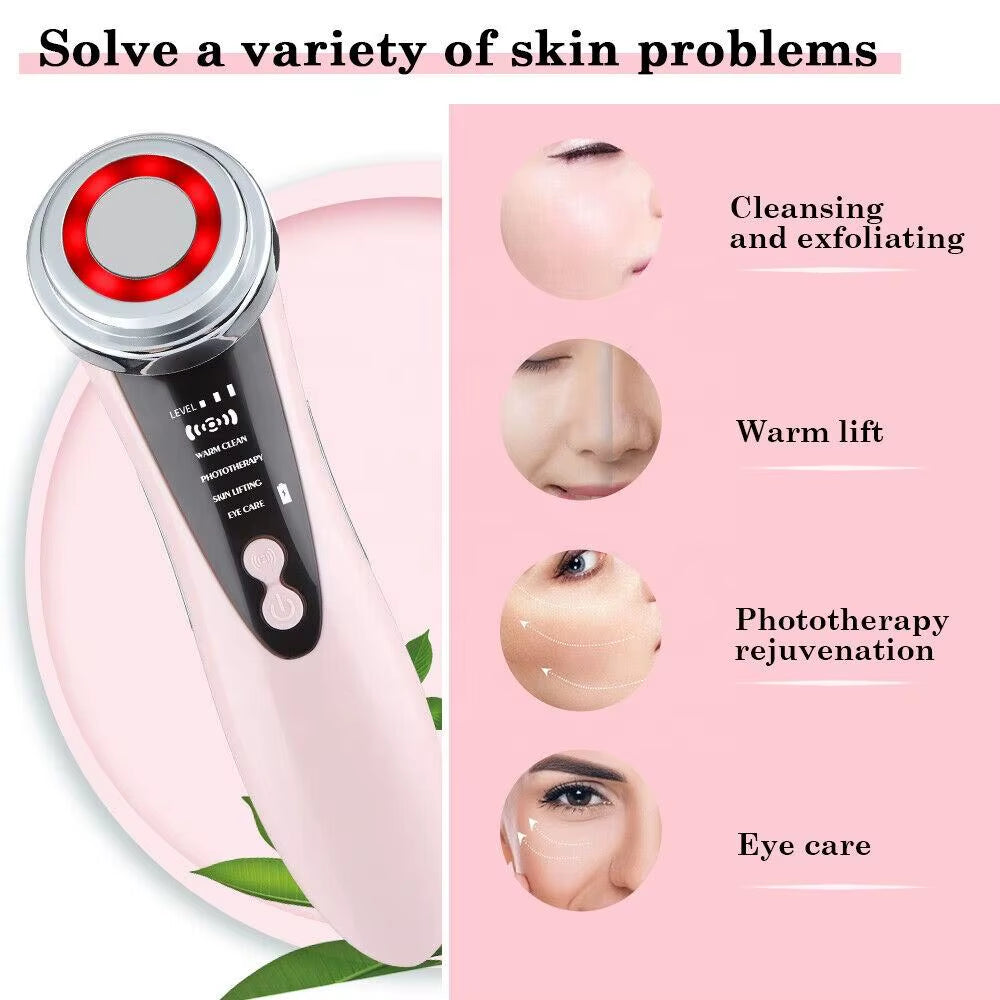 Multifunction Facial Massager 4 in 1 RF EMS Facial Radio Frequency Device Electric Facial Massager Beauty Device Skin Care Tools